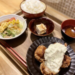 醸しメシ かもし酒 糀や - Eランチ:ザジキチキン南蛮