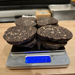 銀座 大石 - 普通なら200gのとこを大サービスで202g!!