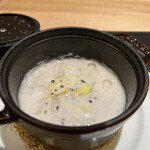 銀座 大石 - 河豚の白子の！白菜の色んな部位たくさん！あったまるぅ♡