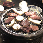 Sumibi Yakiniku Da-Wa - パーテーションはエリンギと山芋で