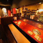 焼肉の家 いちえん - カウンターは個室風になっています