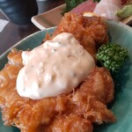 Rinka - 桃肉與炸製方式、甜醋、塔塔醬的平衡非常出色♪或許是黃金比例呢♪