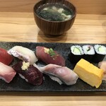 鮨割烹 こはば - ランチおまかせにぎり：1,300円