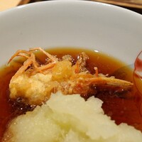 日本橋 蕎ノ字 - 車海老の頭　②　天つゆで