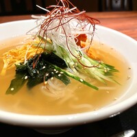 冷麺とジャーキーねぎ飯のセット