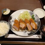 とんかつ神楽坂さくら - 220108北海道夢の大地豚 ヒレかつ定食160ｇ2288円