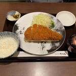 とんかつ神楽坂さくら - 220108北海道夢の大地豚 ロースかつ定食140ｇ1733円