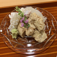 料理屋そうびき - 牡蠣筏の下で育ったウマズラハギ。