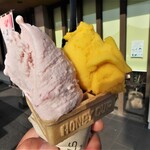 アンジュプラス - 料理写真:「苺ミルク」と「マンゴー＆パッション」