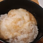 香るつけ蕎麦　蕎麦花 - とろろ飯(接写)