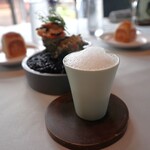 ノノカ レストラン - ✿栄螺/マッシュルーム（茶碗蒸しみたいな