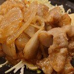 野郎めし - 生姜焼きアップ