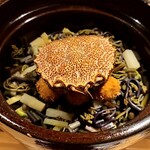 銀座 しのはら - 蟹と山菜のご飯