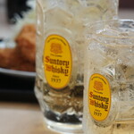 とんかつ はまや - ドリンク写真:定食頼めばお酒が安い！