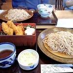 Juuwari Soba Kai - もりそばと名物とり天のり弁当（大盛）