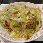 リンガーハット - 野菜たっぷり皿うどん めん２倍