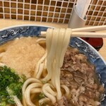 中央駅 ふく福 - 肉うどん　６９０円