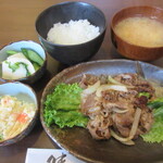 呑み喰い処 呑喜 - 牛 十和田バラ焼き定食　800円