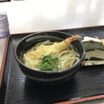 Ganba Tei Niihama kawahigashi ten - Kake Udon topped with Ebi Tempura