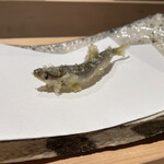 にい留 - 天竜川の鮎。最初はそのまま