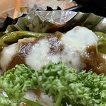 Hisamoto - 日替わりランチ 〝洋食弁当〟　800円
                        （2022年3月時点）
                        ピーマン肉詰め