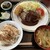 カフェ レストラン 梅昇 - 料理写真:ハンバーグ&カニクリームコロッケ定食です。（2022年3月）