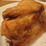 レンゲ - 仏産ひな丸鶏の唐揚げ 山椒塩で　半羽／人4