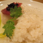 レンゲ - 帆立の香り蒸し ブラック・ビーンズで2