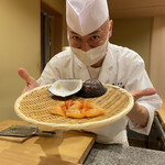 鮨 やすみつ - 山口県宇部産の赤貝