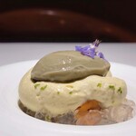 オマージュ - 牡蠣と雲丹の盛り合わせ