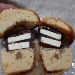 手作りマフィン レフィーユ - あんバターサンド断面