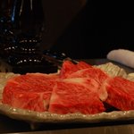 時の宿 すみれ - （夕食）コース途中で焼かれるサーロイン