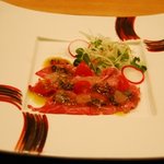 時の宿 すみれ - （夕食）まくらをサラダ仕立てにした春の香り