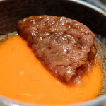 銀座焼肉 にく﨑 - サーロインのやきすき