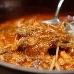 銀座焼肉 にく﨑 - ユッケジャンスープ