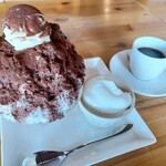 Cinq - 冬のココアにはアイスが乗ってました