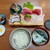 磯料理 魚の「カネあ」 - お刺身定食（上）2,280円/お刺身の他、小鉢、お新香、味噌汁、ご飯が付くセットです。