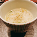 奈良屋町 青 - 素麺、スッポンのコンソメ