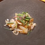 割烹 渡邊 - 河豚の和え物