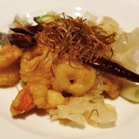 横浜中華街 重慶飯店 本館 - 香糟炒明蝦