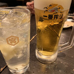 三六 - ◯一番搾り生¥650
◯生レモンサワー¥610
ドリンクは少し高めですかね…。