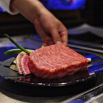 鉄板焼き FEU - 「神戸牛サーロインの鉄板焼き」