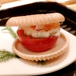 蓬左茶寮 - 加藤農園きわめトマトの最中