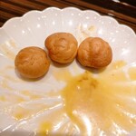 蓬左茶寮 - 残ったソースはプチシューで