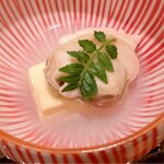 蓬左茶寮 - 桑名産蛤の酒蒸し 玉子豆腐