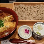 天竜そば みかわ庵 - 料理写真:ヒレカツ丼のセット(ご飯少なめ)