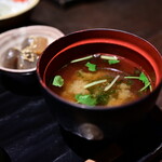 赤坂あんど - 【週替わり定食 お魚料理@税込1,200円】味噌汁