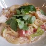 アル・ケッチァーノ - ◆手長海老のクリームソースフェデリーニ