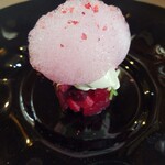 アル・ケッチァーノ - ◆ビーツと温海かぶのタルタルに山葵ジェラート
