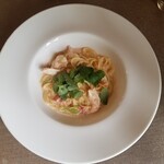 アル・ケッチァーノ - ◆手長海老のクリームソースフェデリーニ